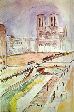 Famous Abstract Painting - NotreDame Fauvism